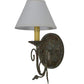 Meyda Lighting Bordeaux 7" Capri Wall Sconce With White Natural Linen Shade