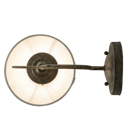 Meyda Lighting Bordeaux 7" Capri Wall Sconce With White Natural Linen Shade