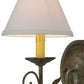 Meyda Lighting Bordeaux 7" Capri Wall Sconce With White Natural Linen Shade