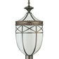 Meyda Lighting Borough Hall 11" Craftsman Brown Hall Post Light With White Art Shade Glass