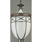 Meyda Lighting Borough Hall 11" Craftsman Brown Hall Post Light With White Art Shade Glass