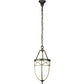Meyda Lighting Borough Hall 11" Craftsman Brown Pendant Light With White Art Shade Glass