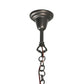 Meyda Lighting Borough Hall 11" Craftsman Brown Pendant Light With White Art Shade Glass