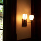 Meyda Lighting Borough Hall 18" 2-Light Craftsman Brown Wall Sconce With White Art Shade Glass