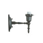 Meyda Lighting Borough Hall 7" Craftsman Brown Wall Sconce With White Art Shade Glass