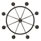 Meyda Lighting Bottini 48" 8-Light Mahogany Bronze Chandelier With Ivory Faux Candlelight