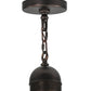 Meyda Lighting Bottini 48" 8-Light Mahogany Bronze Chandelier With Ivory Faux Candlelight