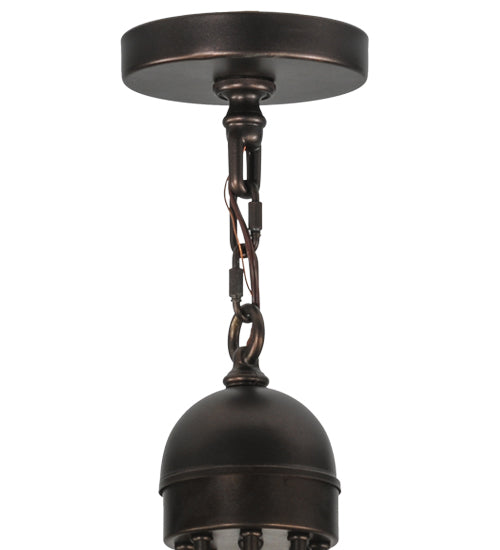 Meyda Lighting Bottini 48" 8-Light Mahogany Bronze Chandelier With Ivory Faux Candlelight