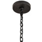 Meyda Lighting Bottini 48" 8-Light Textured Black Chandelier With Ivory Faux Candlelight