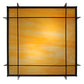 Meyda Lighting Boulder Creek 27" 2-Light Rusty Nail Pendant Light With Beige Art Shade Glass