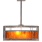 Meyda Lighting Boulder Creek 28" 2-Light Steel Pendant Light With Ambra Siena Idalight Shade