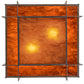 Meyda Lighting Boulder Creek 28" 2-Light Steel Pendant Light With Ambra Siena Idalight Shade