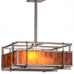 Meyda Lighting Boulder Creek 28" 2-Light Steel Pendant Light With Ambra Siena Idalight Shade