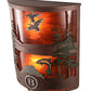 Meyda Lighting Boulders 12" 2-Light New Copper Vein Personalized Wall Sconce With Amber Maduro Idalight Shade