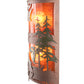 Meyda Lighting Boulders 12" 2-Light New Copper Vein Personalized Wall Sconce With Amber Maduro Idalight Shade