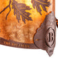 Meyda Lighting Boulders 12" New Copper Vein Personalized Wall Sconce With Amber Mica Shade Glass