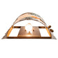 Meyda Lighting Boulders 16" 2-Light New Copper Vein Personalized Wall Sconce With Amber Mica & Silver Mica Shade Glass