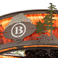 Meyda Lighting Boulders 37" LED Oil Rubbed Bronze Personalized Chandelier With Amber Madura Idalight Shade and Fan