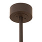 Meyda Lighting Boulders 44" 8-Light Oil Rubbed Bronze Personalized Chandelier With Amber Mica & Silver Mica Shade Glass and Fan