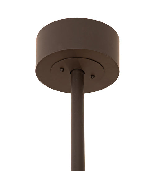 Meyda Lighting Boulders 44" 8-Light Oil Rubbed Bronze Personalized Chandelier With Amber Mica & Silver Mica Shade Glass and Fan