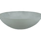 Meyda Lighting Bowl 9"W x 3"H Frosted Sandblasted Clear Shade Glass