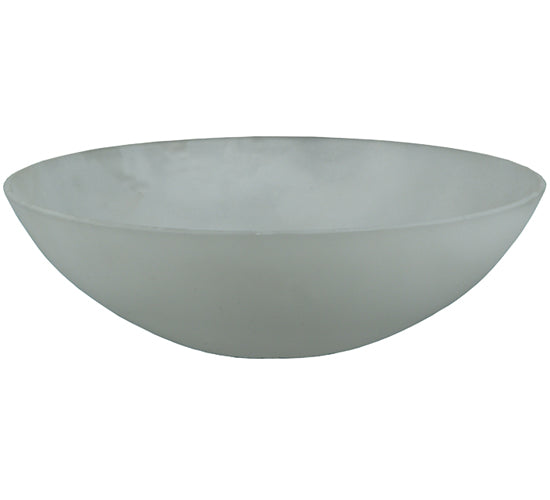 Meyda Lighting Bowl 9"W x 3"H Frosted Sandblasted Clear Shade Glass