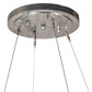 Meyda Lighting Bracciali 63" 16-Light Transparent Gold & Extreme Chrome Pendant Light With White Statuario Idalight Shade