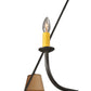 Meyda Lighting Brach Ring 62" 8-Light Timeless Bronze Chandelier With Beige Natural Textrene Shade