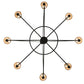 Meyda Lighting Brach Ring 62" 8-Light Timeless Bronze Chandelier With Beige Natural Textrene Shade