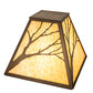 Meyda Lighting Branches 19" Antique Copper Frame WIth Beige Art Shade Glass