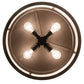 Meyda Lighting Branches 20" 4-Light Oil Rubbed Bronze Flush Mount Light With Sahara Taupe Shade
