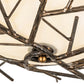 Meyda Lighting Branches 23" 4-Light Antique Copper Semi-flush Mount Light With Botticino Idalight Shade