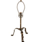 Meyda Lighting Branches 24" Antique Copper Table Lamp With Beige Art Shade Glass