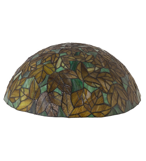 Meyda Lighting Branches 24" Green & Yellow Shade Glass