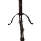 Meyda Lighting Branches 25" Mahogany Bronze Table Lamp With Amber Mica Shade Glass