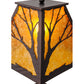 Meyda Lighting Branches 25" Mahogany Bronze Table Lamp With Amber Mica Shade Glass