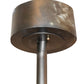 Meyda Lighting Branches 44" 16-Light Dark Burnished Antique Copper Chandelier With Silver Mica Shade Glass and Fan