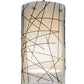 Meyda Lighting Branches 5" Brushed Nickel Mini Pendant Light With Frosted Clear Fused Shade Glass
