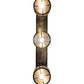 Meyda Lighting Branches 50" 9-Light Dark Burnished Antique Copper Island Pendant Light With Silver Mica Shade Glass