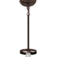 Meyda Lighting Branches 7" Mahogany Bronze Mini Pendant Light With Beige Shade Glass