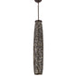 Meyda Lighting Branches 7" Mahogany Bronze Mini Pendant Light With Beige Shade Glass