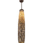 Meyda Lighting Branches 7" Mahogany Bronze Mini Pendant Light With Beige Shade Glass