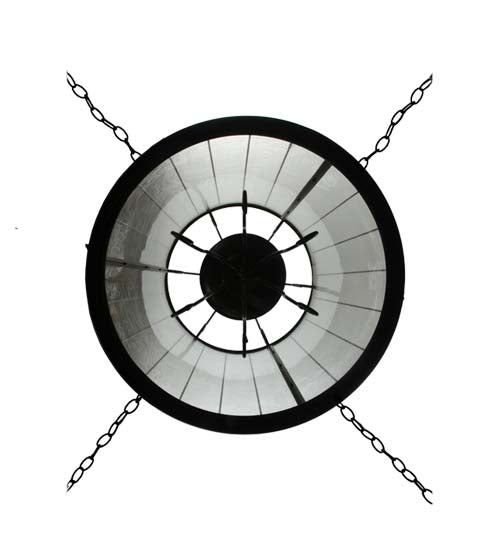 Meyda Lighting Brio 36" 12-Light Timeless Bronze Lantern Pendant Light With Clear Rainstone Idalight Shade Glass