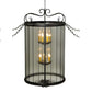 Meyda Lighting Brio 36" 12-Light Timeless Bronze Lantern Pendant Light With Clear Rainstone Idalight Shade Glass