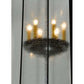 Meyda Lighting Brio 36" 12-Light Timeless Bronze Lantern Pendant Light With Clear Rainstone Idalight Shade Glass