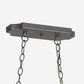 Meyda Lighting Bristol 48" 3-Light Blackened Pewter Island Pendant Light With White Parchment Shade