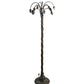 Meyda Lighting Bronze Lily 61" 12-Light Verdigris Floor Lamp Base