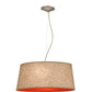 Meyda Lighting Bruges 157276 28" 5-Light Nickel Pendant Light With Tuscany Textrene Shade