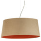 Meyda Lighting Bruges 157276 28" 5-Light Nickel Pendant Light With Tuscany Textrene Shade