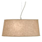 Meyda Lighting Bruges 157276 28" 5-Light Nickel Pendant Light With Tuscany Textrene Shade